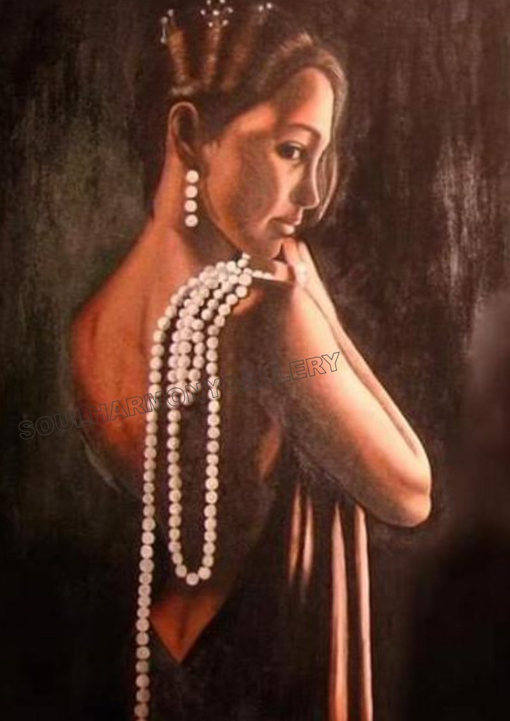 Donna con perle, by Muriel Villa