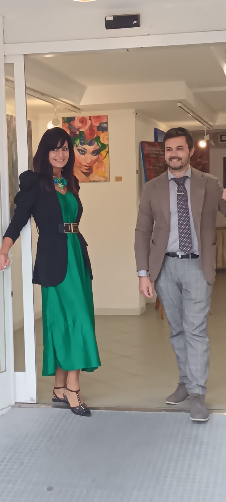 Critico d'arte Pasquale Di Matteo con Simona Veronica Verzichelli